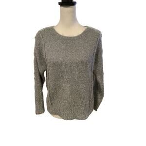 Jennifer Lopez Gray Silver Sweater XS